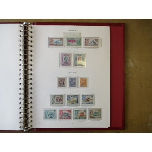 6 - BC QEII 1952-63 UM coln in 2 burgundy crown-embossed SG 'New Age' (22 ring) printed binders (vols 1 ... 