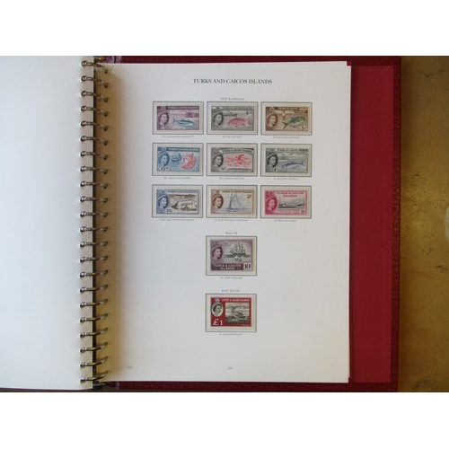 8 - BC QEII 1952-62 UM coln in 2 burgundy crown-embossed SG 'New Age' (22 ring) printed binders (vols 5 ... 