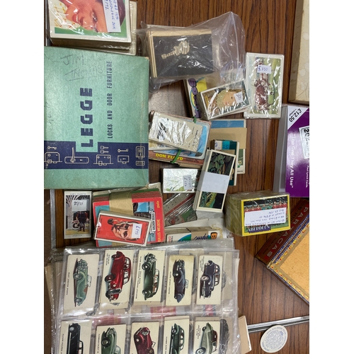 10 - Collection in album, loose, sealed in clear plastic, trade cards etc with ranges from Adkin, Ardath,... 