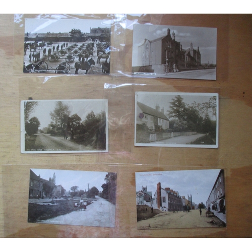 188 - Misc. coln. in old album and loose with better topo. noted. Shorncliffe Camp, schools Low Fell, P.O.... 