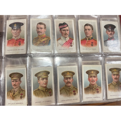 4 - Collection in 6 albums with complete and part sets including sets with Gallaher The Great War VC Her... 