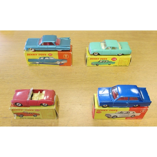 483 - Dinky. Earlier collection of cars, generally good to good plus in fair to good boxes including Austi... 