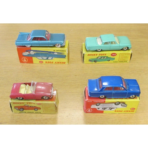 483 - Dinky. Earlier collection of cars, generally good to good plus in fair to good boxes including Austi... 