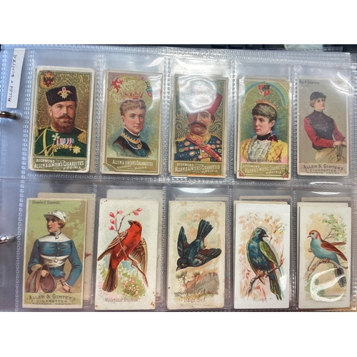 73 - Collection in album of part sets including ranges from Ginter City Flags, Racing Colours of The Worl... 