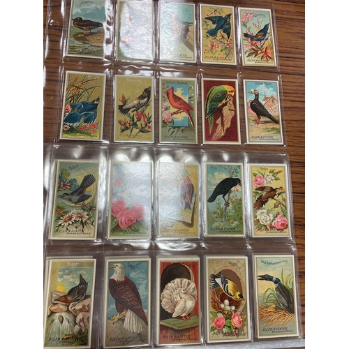 74 - Allen & Ginter. Complete set in plastic sleeves Birds of America generally good. Cat. £1,100. (See p... 