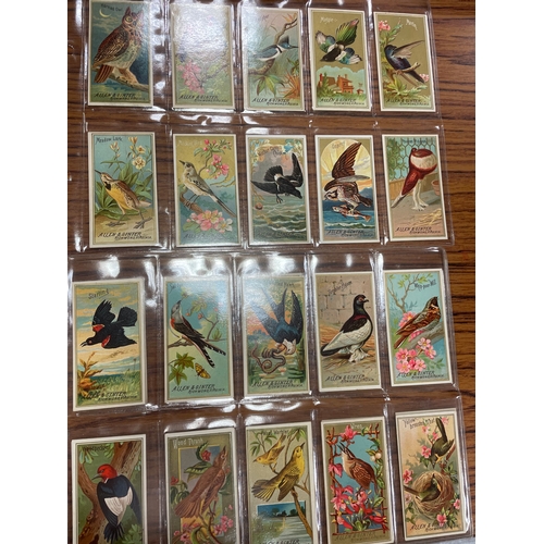 74 - Allen & Ginter. Complete set in plastic sleeves Birds of America generally good. Cat. £1,100. (See p... 