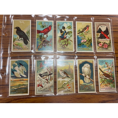 74 - Allen & Ginter. Complete set in plastic sleeves Birds of America generally good. Cat. £1,100. (See p... 