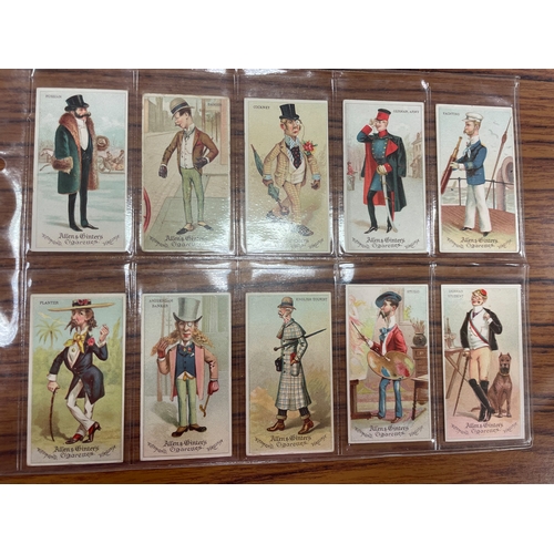 78 - Allen & Ginter. Complete set in plastic sleeves Worlds Dudes generally fair to good. Cat. £1,500. (S... 