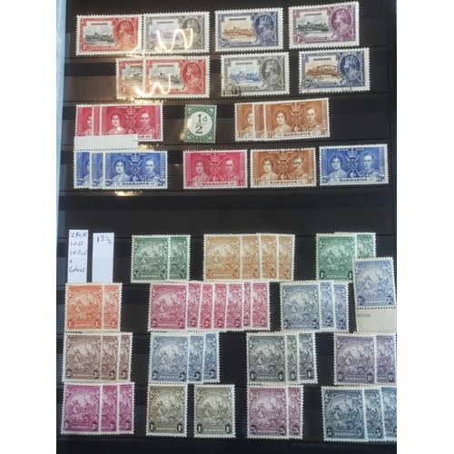 144 - Barbados. QV-QEII M/U compilation in stockbook, often lightly dupl. Somewhat mixed cond. in places a... 