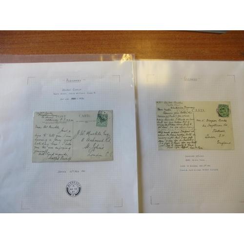 397 - Channel Islands. Postal history coln with a range from QV-QEII, incl Alderney, Guernsey, Jersey with... 