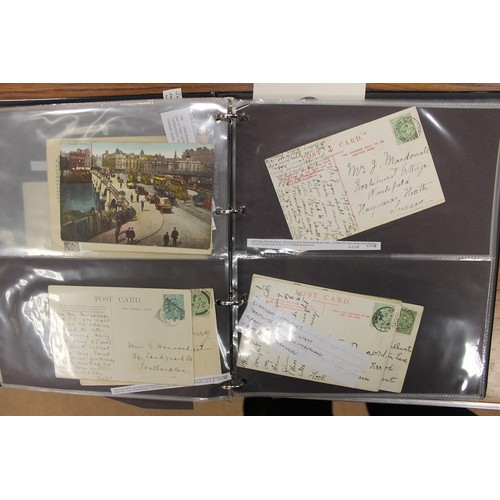 19 - Worldwide, broad, early-middle period covers and postcards coln in 7 binders. Incl China 1933 Shangh... 