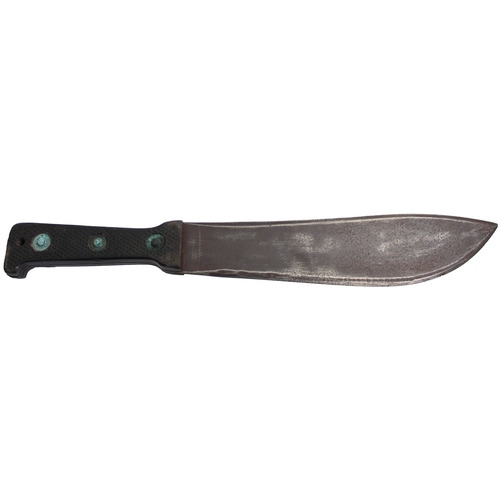 98 - 1943 Martindale Paratrooper Machete made for use in Far East, double edged blade marked MARTINDALE/b... 