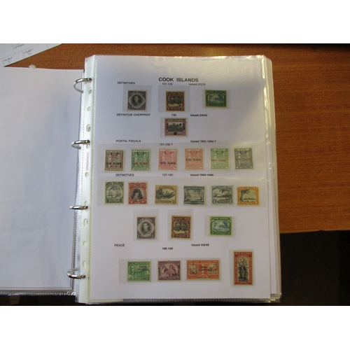 162 - Cook Islands. Early to modern M/UM coln in 4 ring binders, incl 1892 set, 1893-1900 perf 12x11½ set ... 