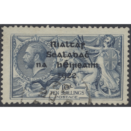 171 - Ireland. 1922 (17 Feb-July) Dollard ovpt Seahorse Hi Vals set, FU, odd nibbled perf and some pencil ... 