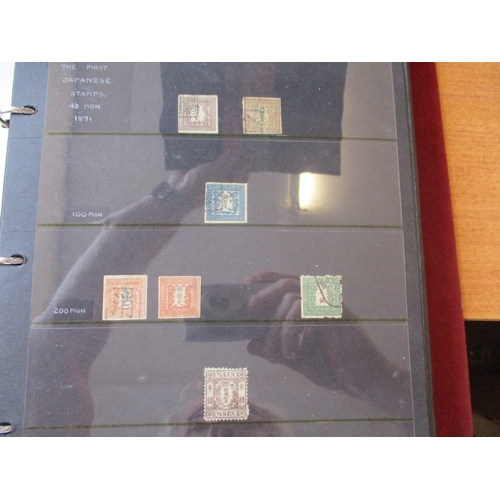 227 - Japan. Early to modern M/U coln in 6 ring binders, incl 1871 vals to 500m U, 1872-4 vals to 20s U, 1... 