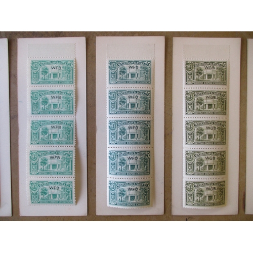 301 - 100 Waterlow & Sons intaglio-printed colour key samples depicting 'Postman's Gate' at the Palace of ... 