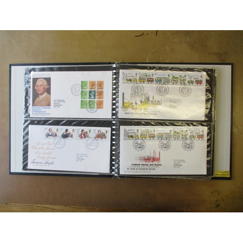 382 - 1977-2013 Royal Mail FDCs in 9 albums. (2½B)