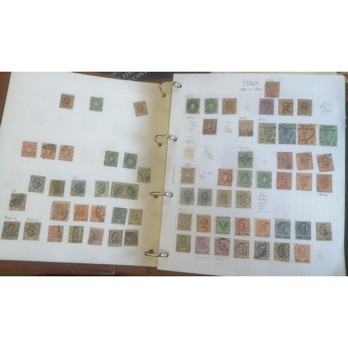 44 - World early to modern untidy misc coln in approx 38 old albums and stockbooks, plus loose. With Euro... 