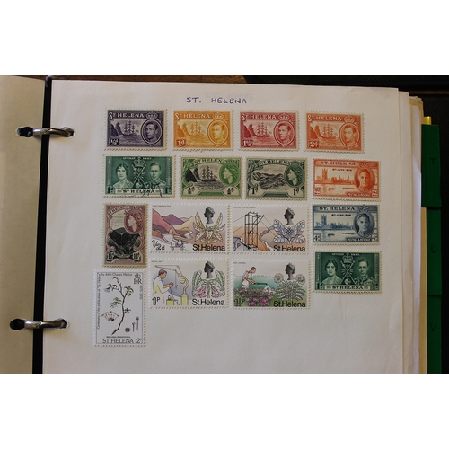 87 - A mint and used, early to modern, world coln in 4 binders and loose with Bahamas incl 1938-52 range ... 