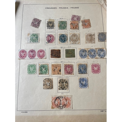 92 - A mint and used coln in vols and on leaves with GB, BC and German States all in a mixed condition. R... 