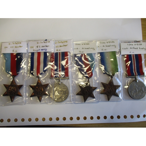 11 - Mixed range marked in individual medal sleeves but without provenance with:
WW1 BWM to 8650 Pte W.B.... 