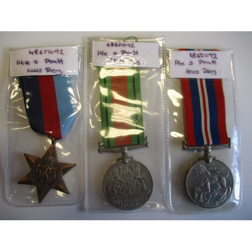 11 - Mixed range marked in individual medal sleeves but without provenance with:
WW1 BWM to 8650 Pte W.B.... 