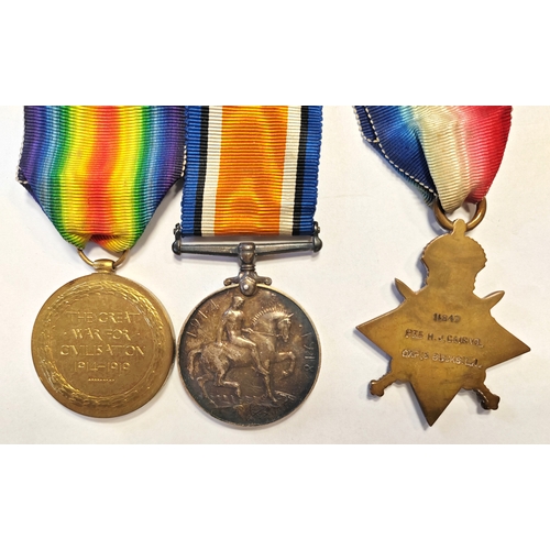 12 - Range of medals good to very fine with:
1. WW1 1914-15 Star trio to 11847 Pte H.J. Cairns Oxf & Buck... 