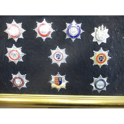 167 - Collection of Fire Brigade badges from the North West with Merseyside, Bootle, Liverpool, Birkenhead... 