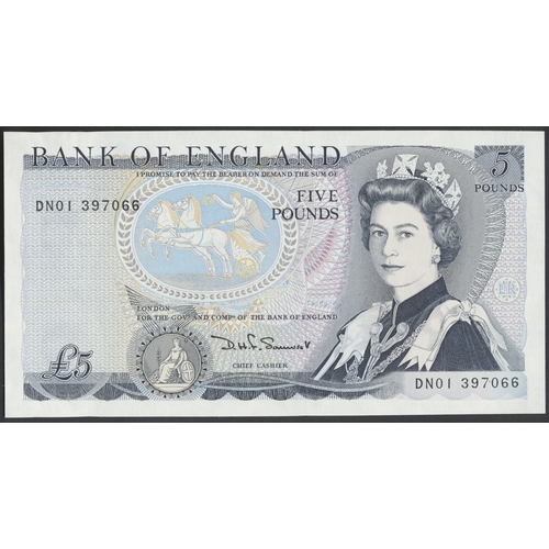 253 - D.H.F. Somerset. £5 DN01 397066 first run uncirculated. (Duggleby B343) (See photo) (N)