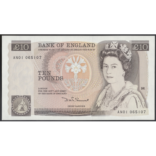 260 - D.H.F. Somerset. £10 AN01 065107 first run uncirculated. (Duggleby B348) (See photo) (N)