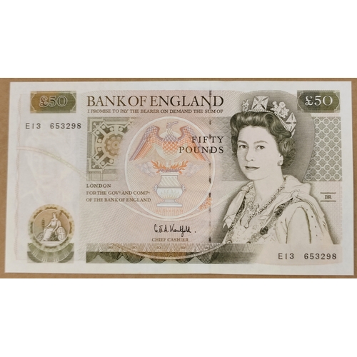 305 - G.E.A Kentfield. Range of sequenced £50 Wren E13 653296 - E13 653300 extremely fine to good extremel... 