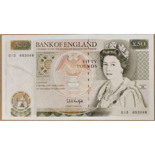 310 - G.E.A Kentfield. Range of sequenced £50 Wren E13 653045 - E13 653049 extremely fine to good extremel... 