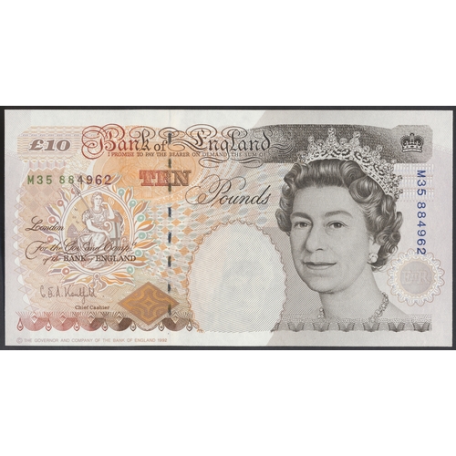 327 - G.E.A. Kentfield. £10 M35 884962 replacement note uncirculated. (Duggleby B368) (See photo) (N)