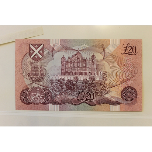 446 - Scotland. Bank of Scotland £20 uncirculated collection with 1987, 1991, 1993(3), 1995 AA 000465 low ... 