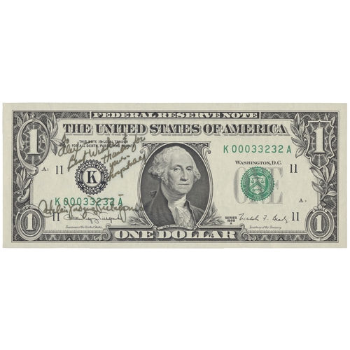 482 - USA. Two Federal Reserve Notes, The United States of America with C.V. Villalpando and N.F Brady ser... 