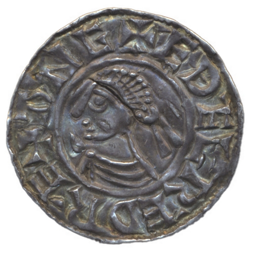 560 - Aethelred II. Last small cross penny good very fine, cracked. (S.1154) (See photo) (Y)