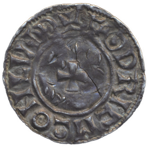 560 - Aethelred II. Last small cross penny good very fine, cracked. (S.1154) (See photo) (Y)