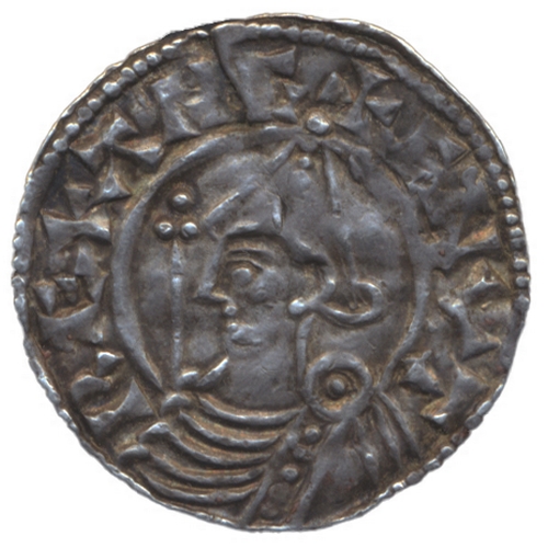 561 - Cnut. Pointed helmet penny very fine. (S.1158) (See photo) (Y)