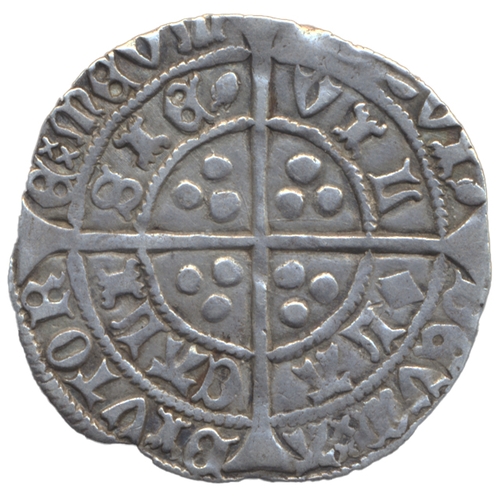 565 - Henry VI. Pinecone-mascle groat Calais mint from a mount nearly very fine. (S. 1875) (See photo) (Y)