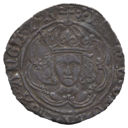 569 - Henry VII. Facing bust groat mintmark pansy very fine. (S.2198A) (See photo) (Y)