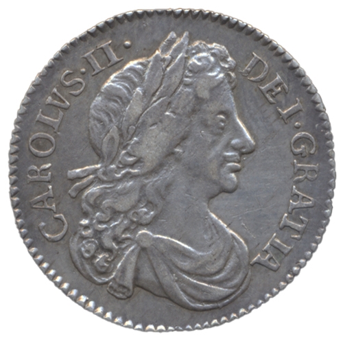 599 - 1681 sixpence nearly very fine. (See photo) (Y)