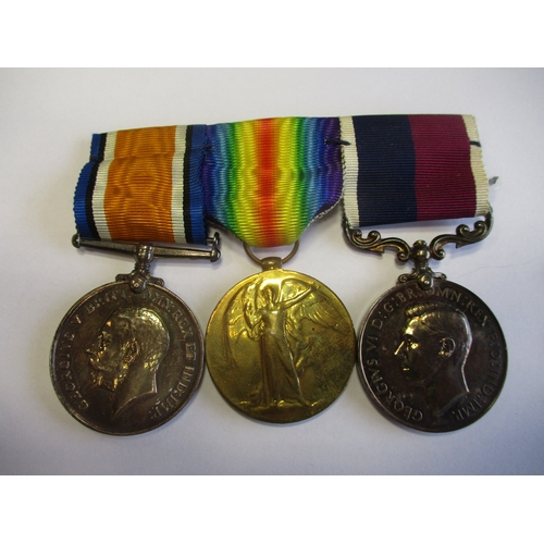 64 - WW1 BWM, Victory Medal and KGVI Royal Air Force LSGC to 356570 Act/Sgt C.A. Abbott R.A.F. (69472 Pte... 