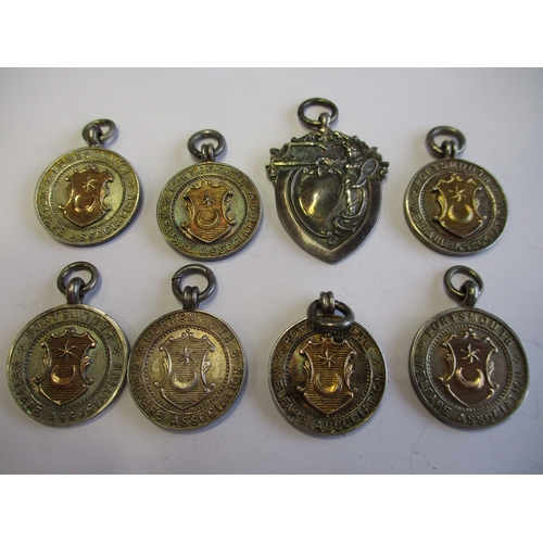 896 - Mainly 18th to early 20th century collection of commemoratives and medallions including silver lawn ... 