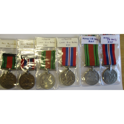 9 - Mixed range of RAF and Merchant Navy marked in individual medal sleeves but most without provenance ... 