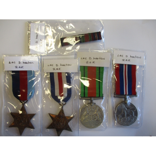 9 - Mixed range of RAF and Merchant Navy marked in individual medal sleeves but most without provenance ... 