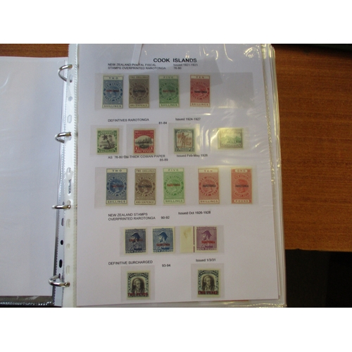 162 - Cook Islands. Early to modern M/UM coln in 4 ring binders, incl 1892 set, 1893-1900 perf 12x11½ set ... 