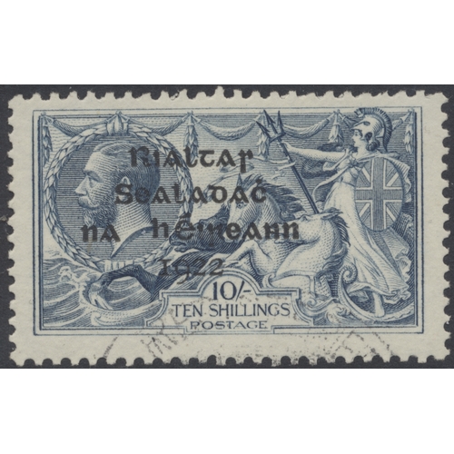 170 - Ireland. 1922 (17 Feb-July) Seahorse Hi vals ovpt set (plus addnl 2/6), FU, some tone spots and odd ... 