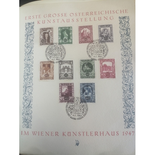 203 - Austria. 1945-92 mainly fine used collection in Lindner album, incl 1945 (22nd May 9th June) set to ... 