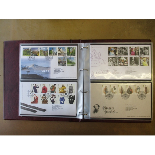 382 - 1977-2013 Royal Mail FDCs in 9 albums. (2½B)