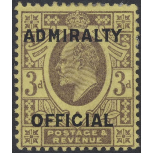 389 - Officials. QV-KEVII range Officials M on album leaves incl 1882-01 Inland Revenue vals to 1/-, plus ... 